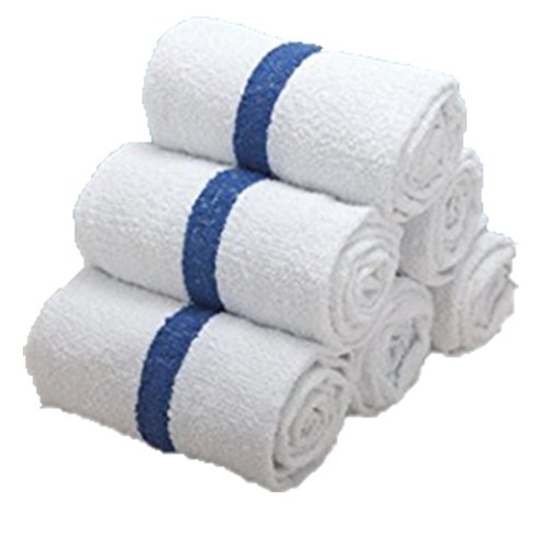 Pool Towels 24" x 48" Centre Stripe (Blue) Pool Towels