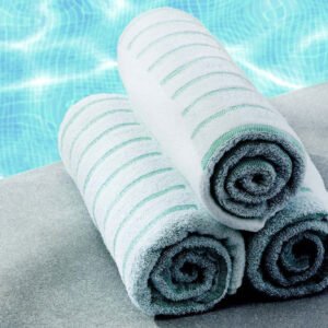 Standard Textile Colorfill Seaside Stripe Pool Towels collection